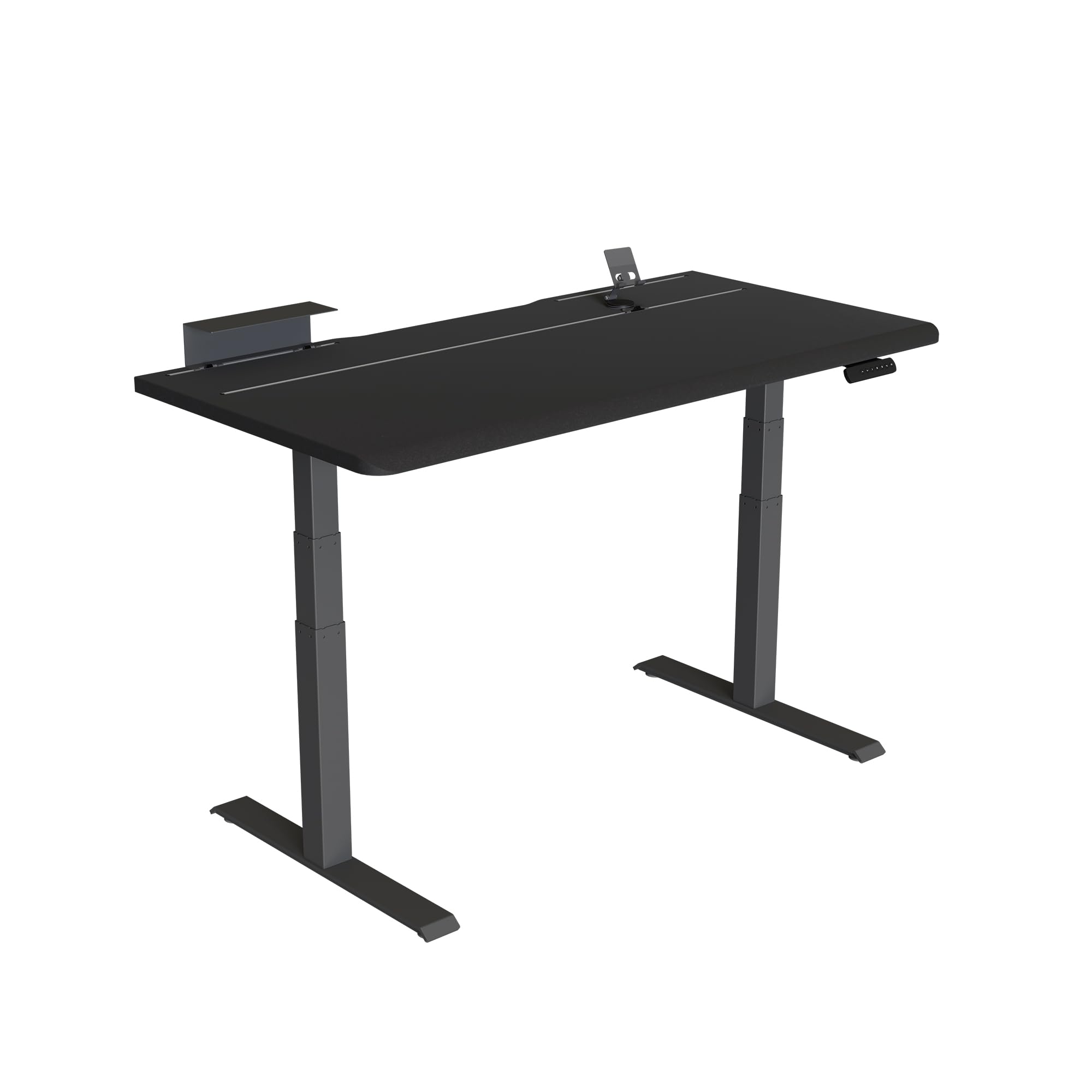 Vari ComfortEdge 60x30 Inch Adjustable Electric Standing Desk with TechTrack Sit Stand VariDesk with Memory Presets Included Phone