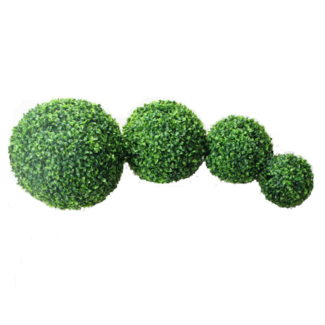 Boules topiaires de 11 Pouces Faux buissons de bœuf bœuf Arbre topiaire décoratif en Plastique Artificiel pour arrière-Cour, Balcon, Jardin, Mariage, Faux buissons