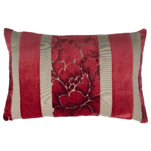 ScatterBox 40 x 60 cm Emily Stripe Cushion, Red