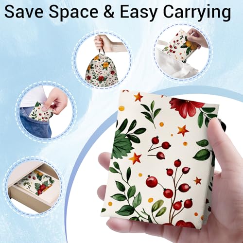 Image of Watercolor Floral Leaves Grip Bag for Gymnasts Gymnastics Drawstring Bags Men Women Outdoor Grips