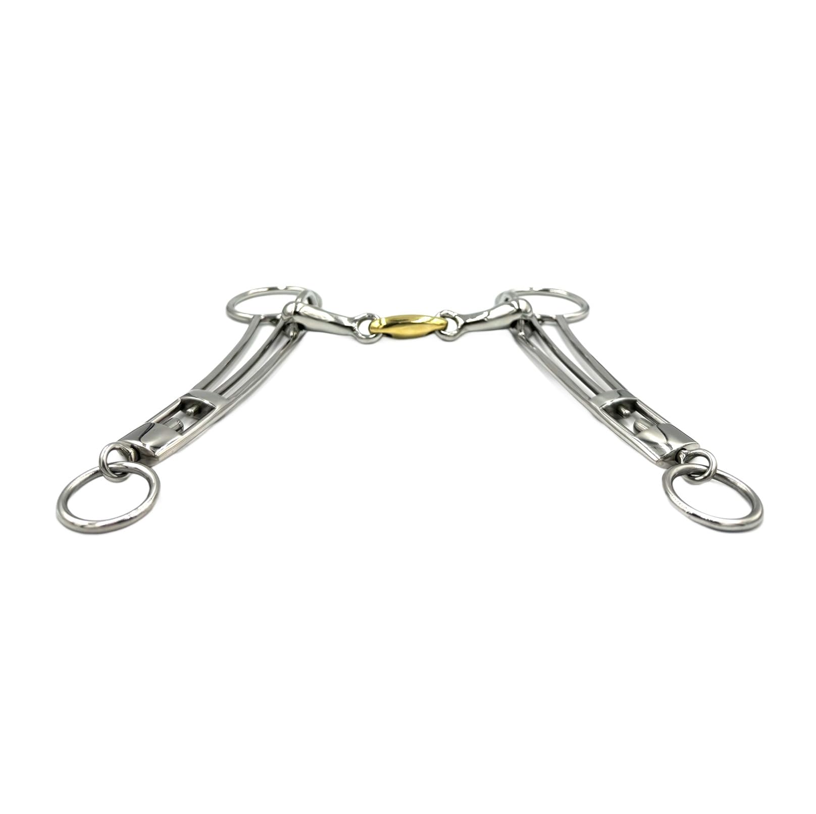 Equine Smile ES0115 Icelandic Bit Double Broken with Copper Stainless Steel Bit Thickness 14 mm (11.5 cm) - Image 3