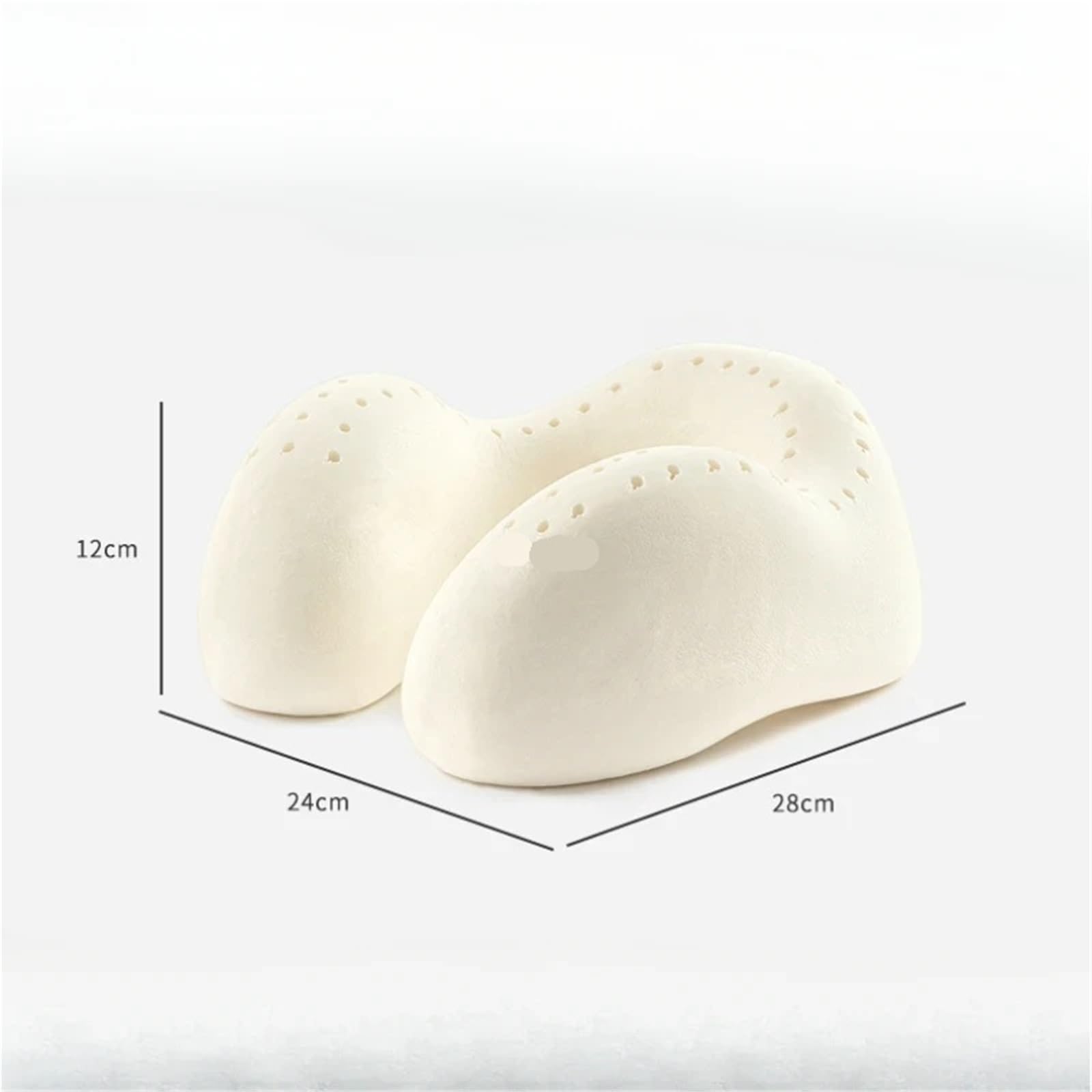Almohada Látex Almohada refrescante en Forma de U látex y Seda Hielo for Proteger el Cuello Verano. Ideal for Viajes avión, Siestas la Oficina Mucho más(Green)