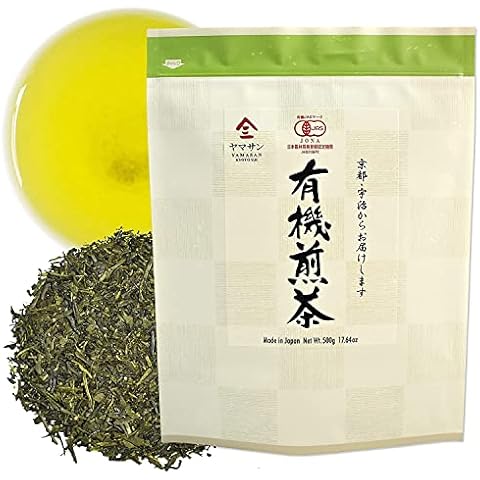 Green Tea Loose Leaf Sencha Bulk, All Blend in Kyoto, Japan, 500g Bag【YAMASAN】 Cover