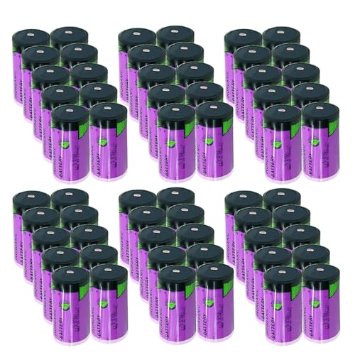 ?? 60 Pcs ??3.6V 19000mAh TL-5930 Lithium Battery for Tadiran iXtra Series Size D(TL-2300), ER34615