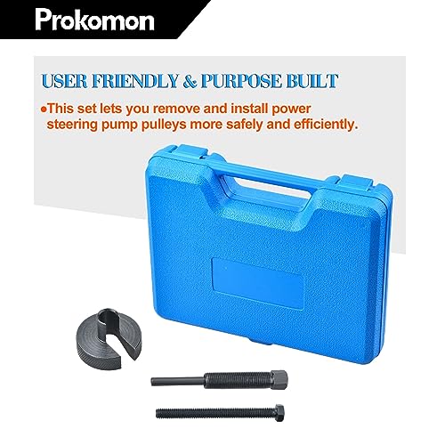 Prokomon Power Steering Pulley Puller Installer Kit For Water Pump, Vacuum Pump