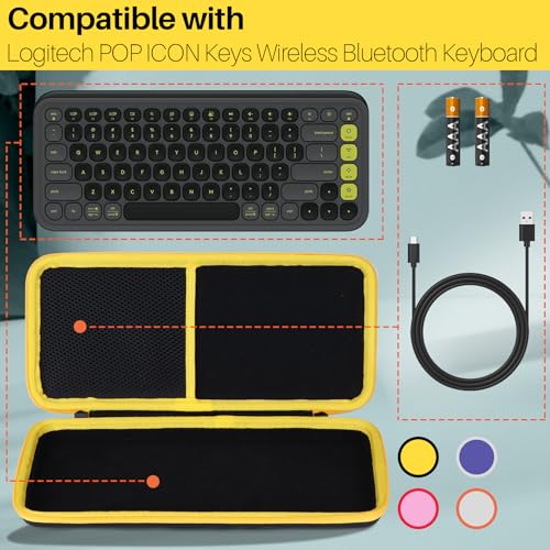 Estuche Lebakort para teclado Logitech POP ICON Keys miniatura 3