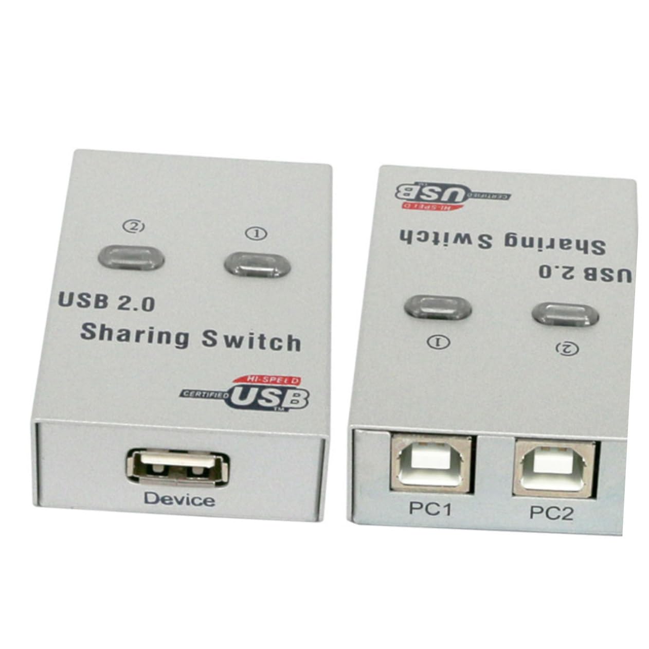 2piezas USB Conmutador Automático para Dispositivos Periféricos para Impresoras y Escáneres Sin Cables Adicionales
