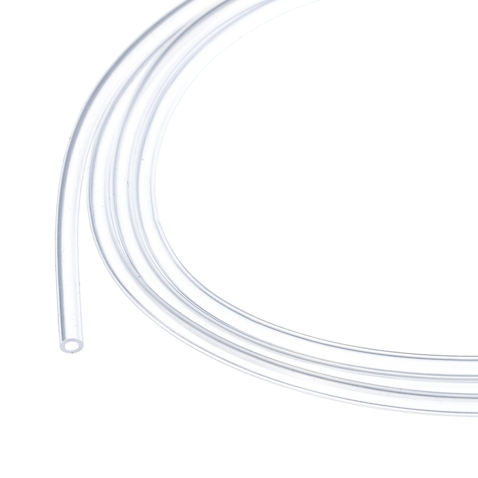 3.3ft 1/16" ID x 3/32" OD Silicone Tubing Clear 1.5mm x 2.5mm Industrial Plastic Tubing Pure Silicone Hoses for Pump Siphoning Draining Irrigation Brewing