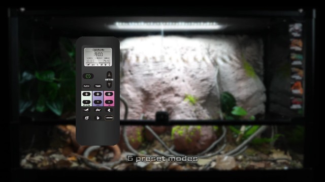 LuminPacific 12W UVB Reptile Light, Dimming UVB UVA Reptiles Strip Lamp, LCD Remote Control with 24/7 Timer, UVB Strip Lights for Bearded Dragon Leopard Gecko Tortoise Frog Snake Plant - image 8