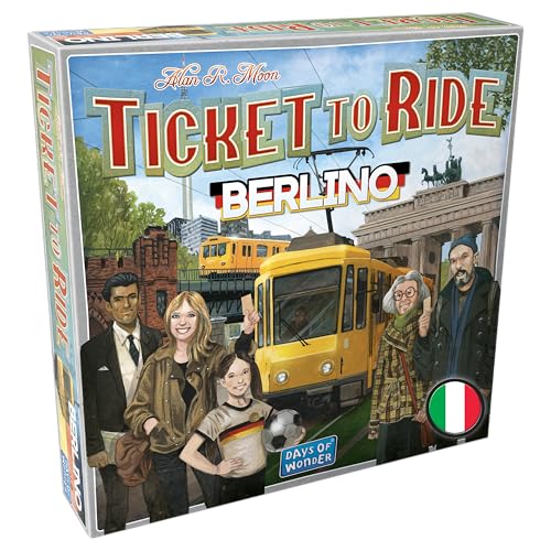 Asmodee - Ticket to Ride Berlino - Gioco da Tavolo Strategico - Scopri i Tesori di Berlino con Tram e Metropolitane - Divertimento in Famiglia - 2-4 Giocatori, 8+ Anni, Edizione in Italiano