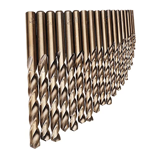 25Pcs 1-13mm HSS-Co Cobalt M35 Twist Drill Bit Power Tools Accessories For Wood Metal Stainless Steel Drilling Hole
