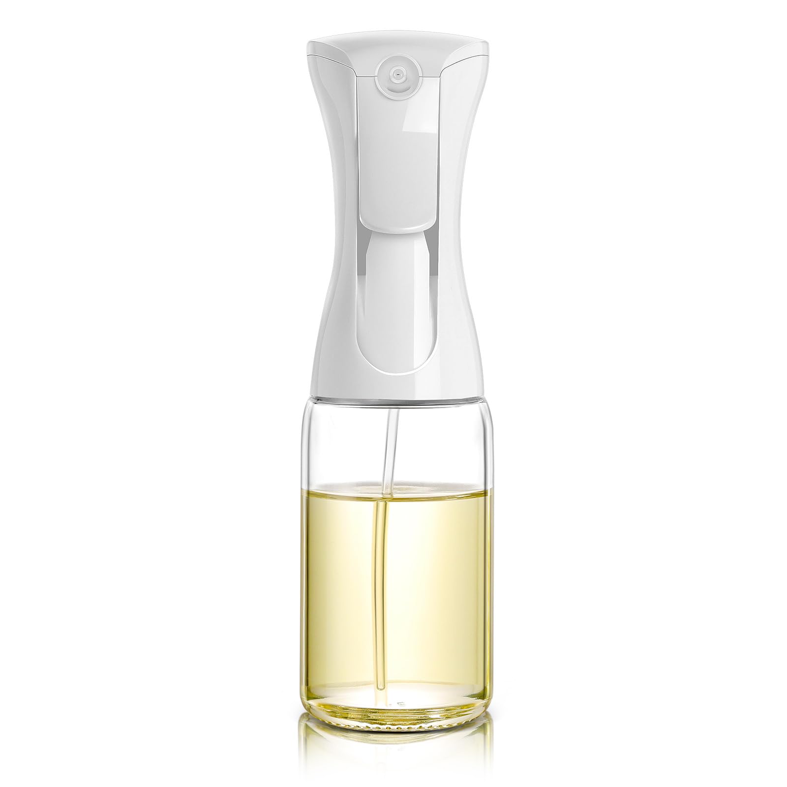 Mistifi White Glass Oil Sprayer/Mister 5.1 Fl Oz (150Ml), For Cooking Oil, Olive Oil, Soy Sauce, Vinegar, Non-Aerosol Refillable Dispenser, Spray Bottle (Fs886)