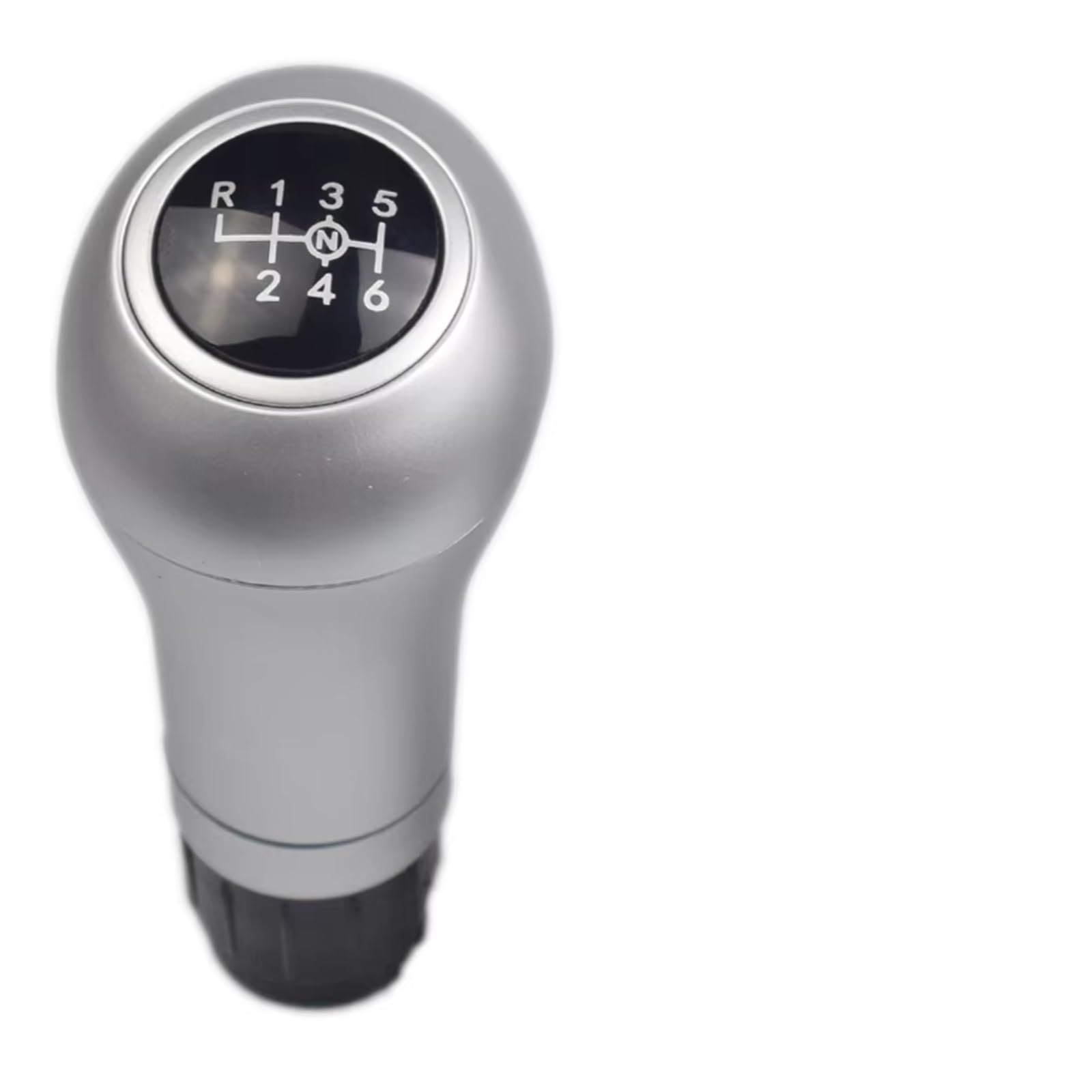 HILLAR Car Gear Stick Knob for Benz W203 S203 CL203 W209 W204 C204 C63 C300 C250 W207 A207 W212 6 Speed Manual Gear Shift Knob Shifter Gearstick(Silver-6-UPON-14.5)