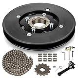 XIKOBY Rear Sprocket Freewheel Chain Plate Guide Assembly Compatible with Razor MX650 MX500 SX500 RSF650 Dirt Bike Electric Rocket Motocross Motorcycle Parts with 25H 132 Link Drive Chain Tensioner