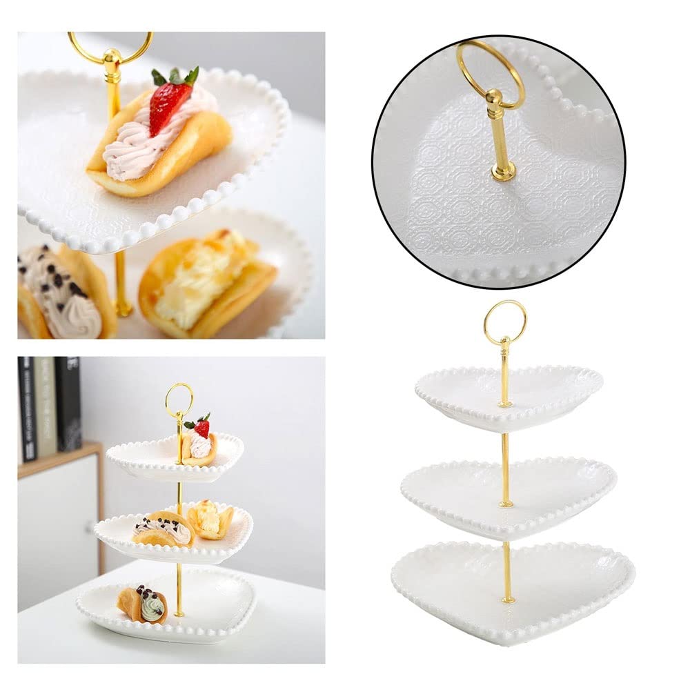 Tortenständer, Porzellan-Tortenständer, eleganter Dessert-Cupcake-Ständer – Gebäck, Servieren, Weihnachtsdekoration, Dessert-Kuchenhalter, Tablett, Kuchentablett