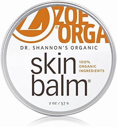 Zoe Organics - Dr. Shannon's Organic Skin Balm, Supports Skin Woes from Chapped Cheeks to Eczema, Restoring Aging and Scarred Skin, Safe for All Skin Types and Ages (2 Ounces)