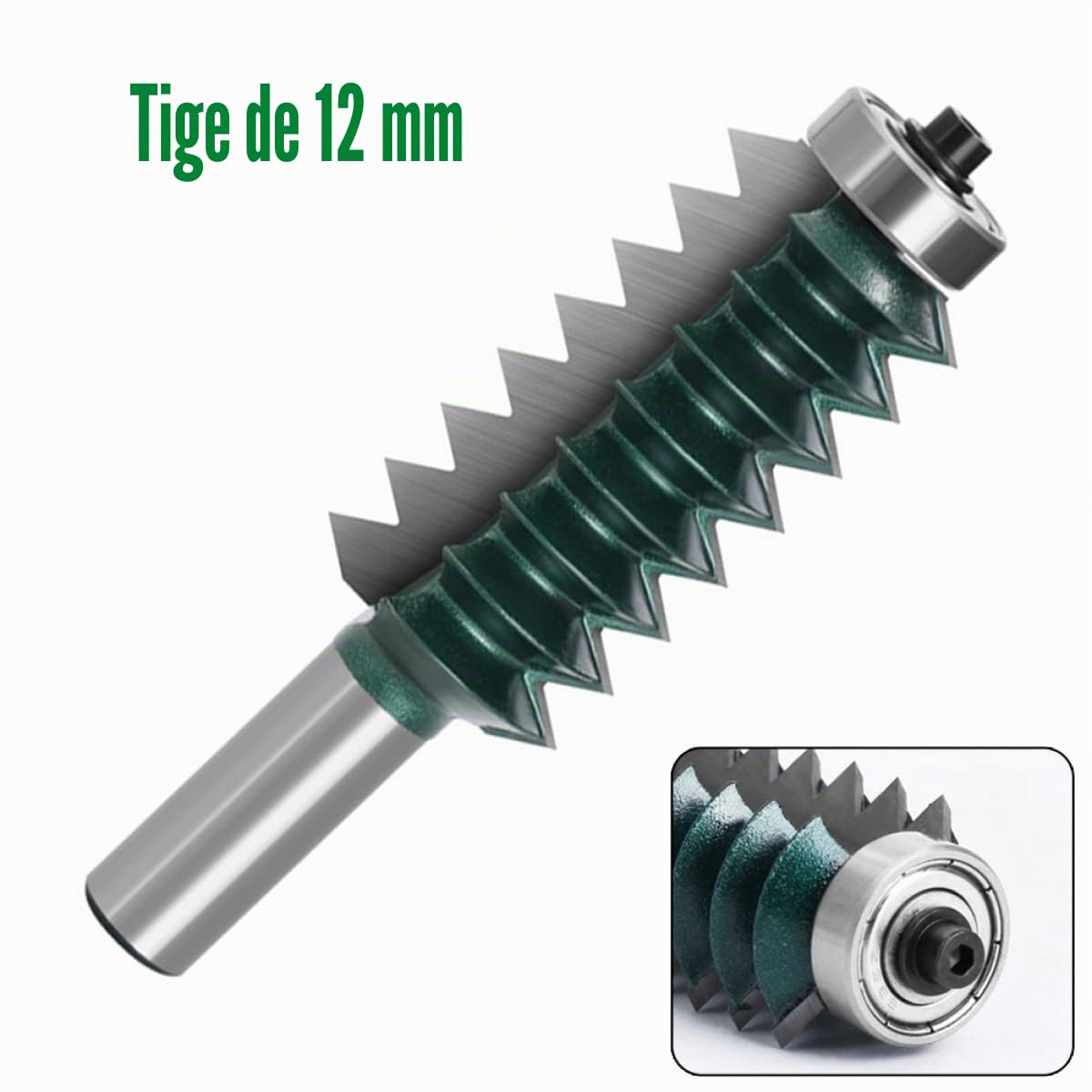 SPORTARC Fraise à coller avec tige de 12 mm pour menuiserie