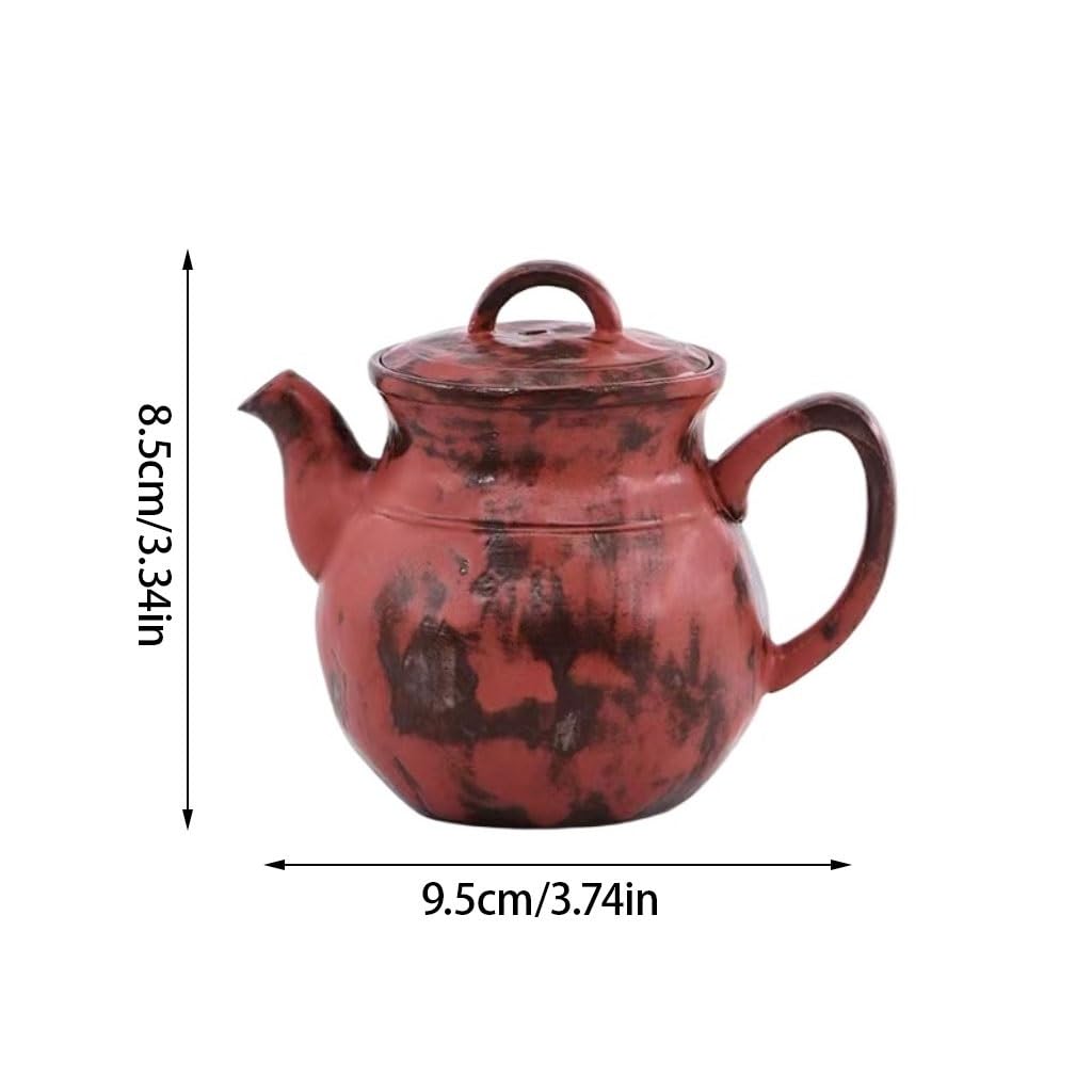 Ceramiczny czajniczek, tradycyjny design, idealny do serwowania herbaty, do użytku domowego lub biurowego, dla miłośników herbaty, trwały i elegancki