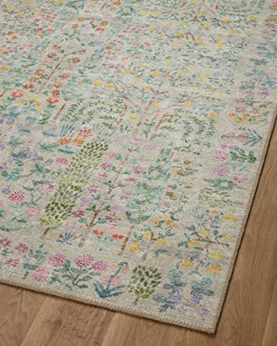 Rifle Paper Co. X Loloi Maison Collection Mao-07 Khaki 2'-0" X 5'-0" Accent Rug #TOP6