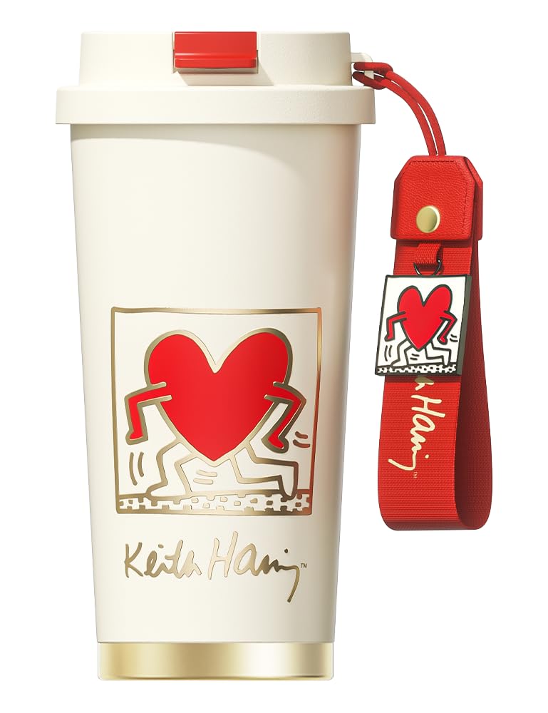 Amazon.co.jp: GERM × キース・ヘリング コーヒータンブラー｜500ml
