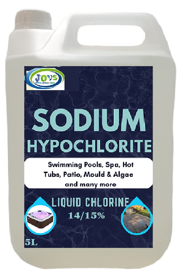 Buy JOVS Sodium Hypochlorite 5 Litre Liquid Chlorine Garden & Patio 1415 Online at