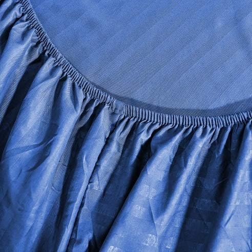 JÁCLER Twin 3 Piece Sheet Set- Microfiber Bedding - Bed Sheets - Extra Soft - Easy Fit - Breathable & Cooling Sheets - Comfy, Wrinkle, Fade - Stain Resistant– Stripe Royal Blue