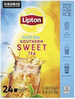 Lipton Iced Tea K-Cup Pods, Southern Sweet Black Tea, 24 Pods