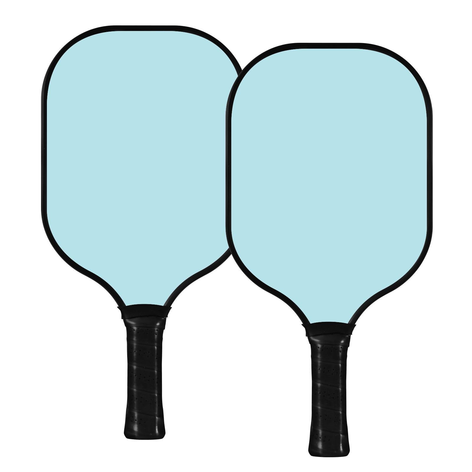 Paleta de pickleball ligera de color liso azul cielo puro