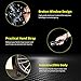 MA3TY Tactical Flashlight with Pressure Switch, Zoomable Rechargeable Rail Light, 1200 Lumens High Power Weapon Light with Offset Picatinny Mount, Emergency Handheld Flashlights, Black