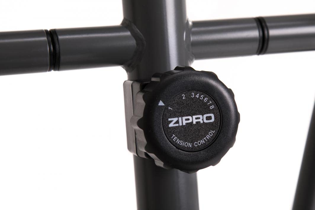 Zipro Neon Magnetico Crosstrainer per Uso Domestico Fino a 120 kg - Trainer ellittico a 8 Livelli di Resistenza con Computer per misurare Le pulsazioni, Le Calorie, la Distanza, la velocità - in Nero