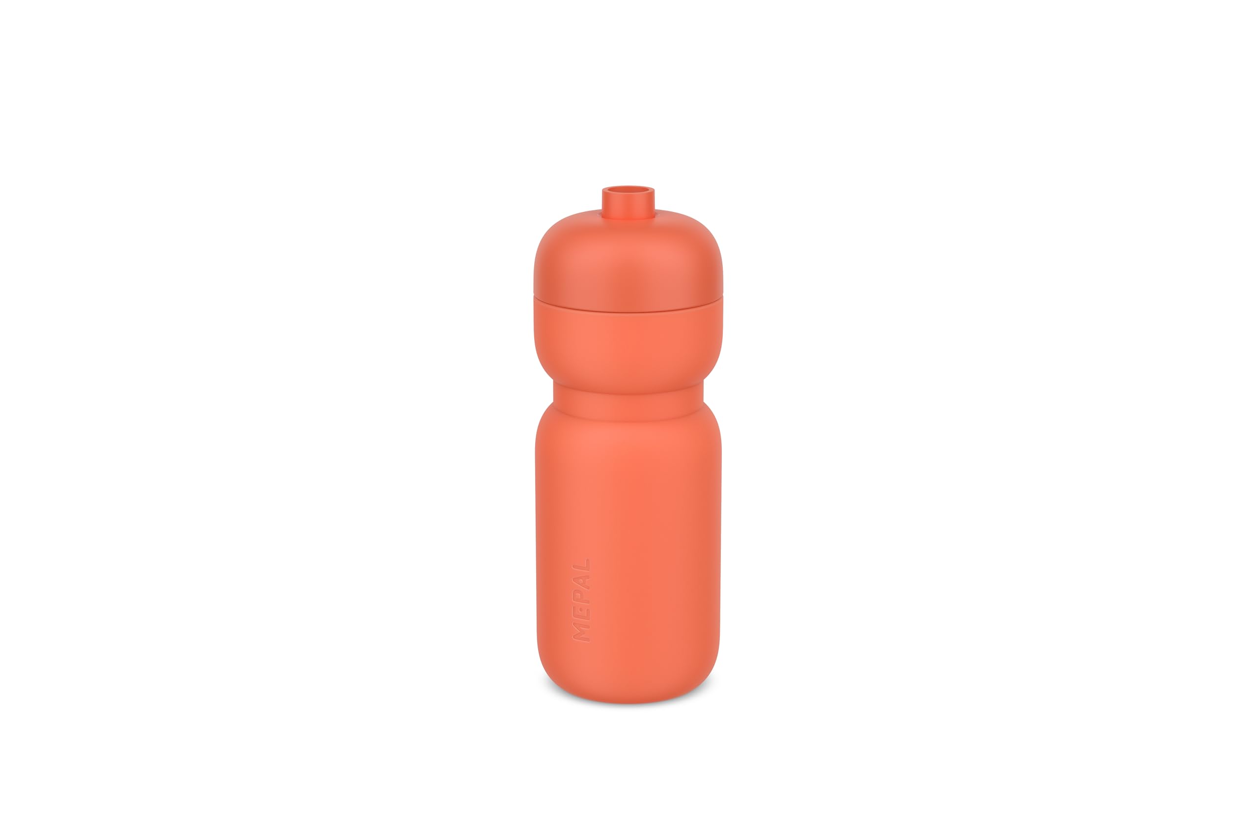 Mepal Peach Orange - Squeeze Bottle Sport - Leakproof Valve - Squeeze And Drink - Durable, Soft Material - Water Bottle - 600 Ml
