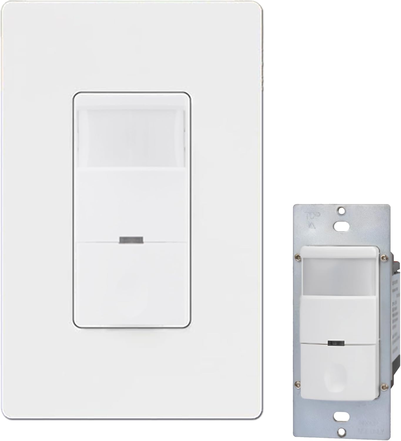 Motion Sensor Light Switch - 2 Packs Occupancy and Vacancy Sensor for Bathroom, Garage, Laundry Room, Closet - Works with Any Bulb, Single-Pole, 120-277V Wall Switch Sensor
