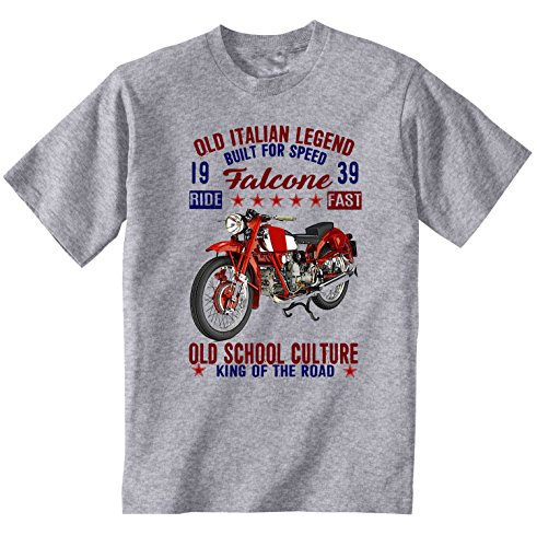 TEESANDENGINES Moto Guzzi Falcone Tshirt di Cotone...