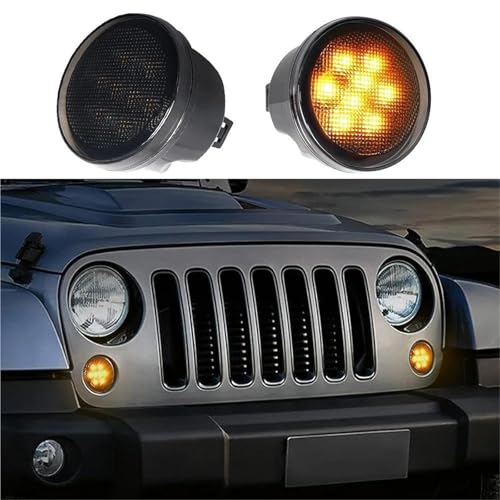 Feux de signalisation avant latéraux Jeep Wrangler JK clignotant aile orange