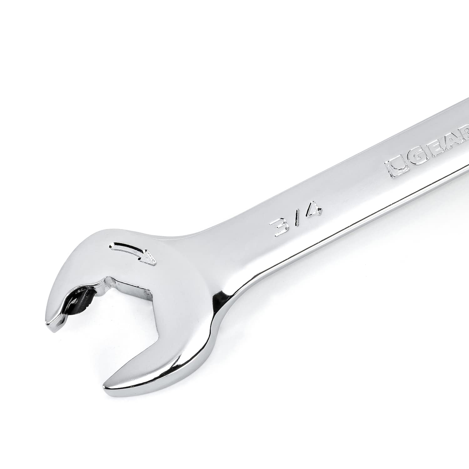 GearWrench 12 Pt. Open End Ratcheting Combination Wrench, 3/4" - 85584, Silver - Image 4
