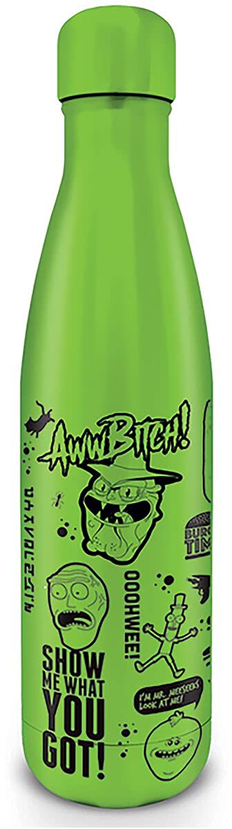 Pyramid International Rick and Morty (Quotes) Metal Drinks Bottle, 500ml