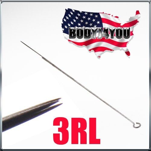 One Tattoo World 50-pcs Sterilized Tattoo Needles | 3RL Round Liner, OTW-50-3RL