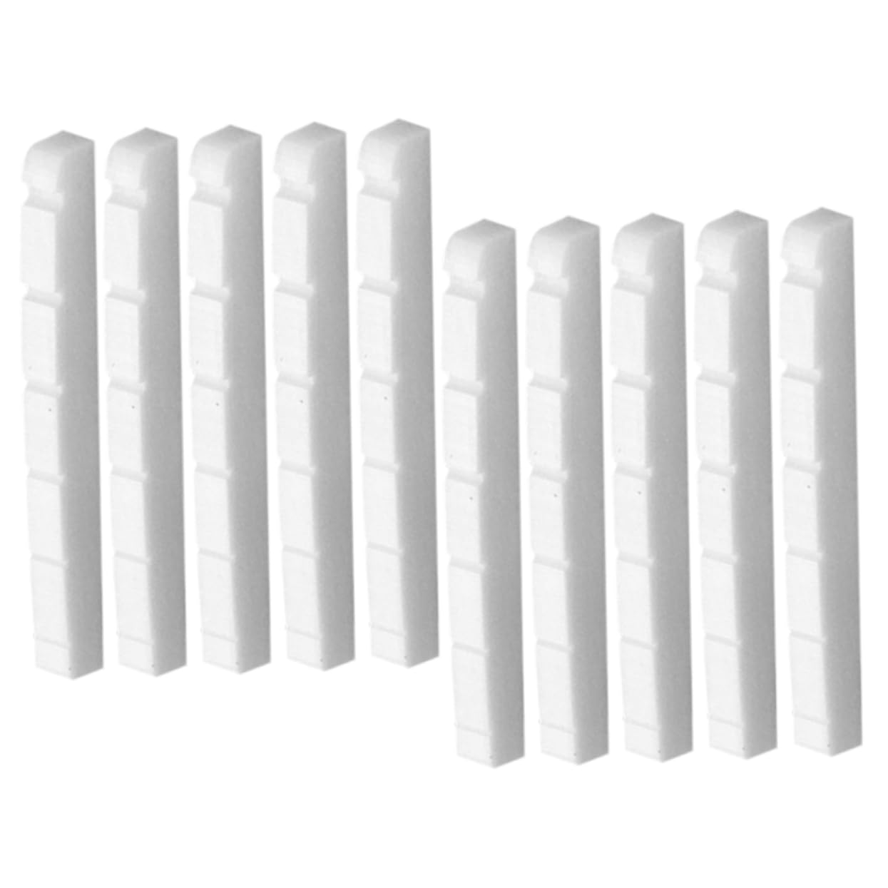 Levemolo 10pcs Guitar Pillow Guitar Nut Replacement Guitar Nut Blank Guitar Bone Nut Blank Electric Guitar Nut Guitar for Men Unique Guitar Gadgets Guitar Bridge Nut Bass Guitar Nut