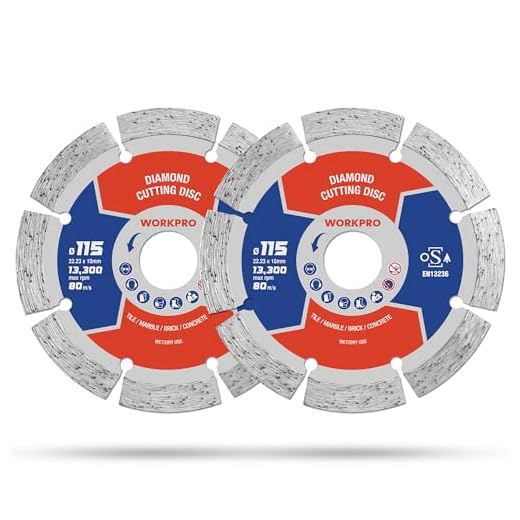 WORKPRO 115mm Diamond Cutting Discs Pack