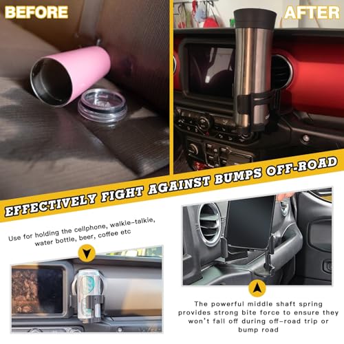 Portavasos y Soporte para Celular 2 en 1 para Jeep miniatura 2
