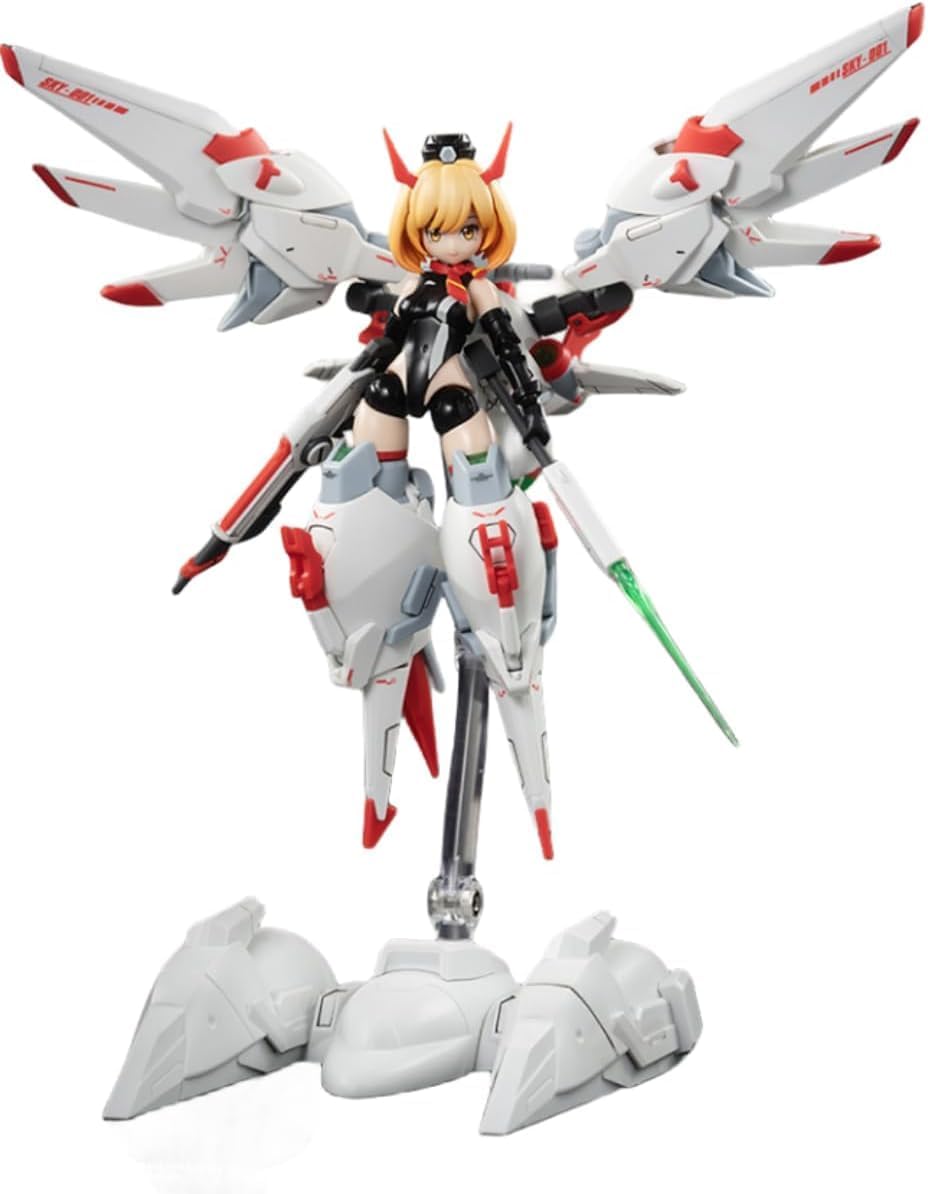 Hemoxian BigFirebird x Plastic Model Kits: Full-Time Jijia, Kelly Janet, Mecha Musume, Anime Style Collectible Action Figures
