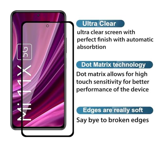 Image of Premium Gorilla Tempered Glass Screen Protector Compatible for Xiaomi Mi 11X /Mi 11X Pro /Poco F3 /Mi 11I | Pack of 2 | Military-Grade 9H Hardness | Edge-to-Edge Full Coverage