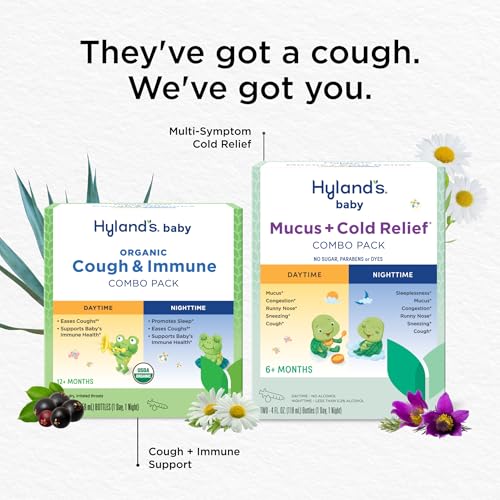 Hyland's Baby Mucus + Cold, Cough & Decongestant Combo Pack (Day/Night) 8oz - image 7