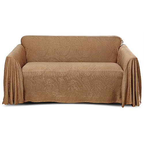Stylemaster Alexandria Matelasse Large Sofa Furniture Throw, Mocha