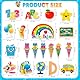HOWAF 100 STK Streudeko Einschulung Deko Tisch, Konfetti Einschulung Schultüte ABC 123 Konfetti Schulanfang Deko für Schulkind Tischdeko Einschulung Junge Mädchen, C