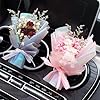 Pink Mini Dried Flowers Bouquet for Car Air Vent Clips,Car Air Fresheners Interior Accessories,Car Air Outlet Perfume Decoration,Car Accessories,Air Freshener #1