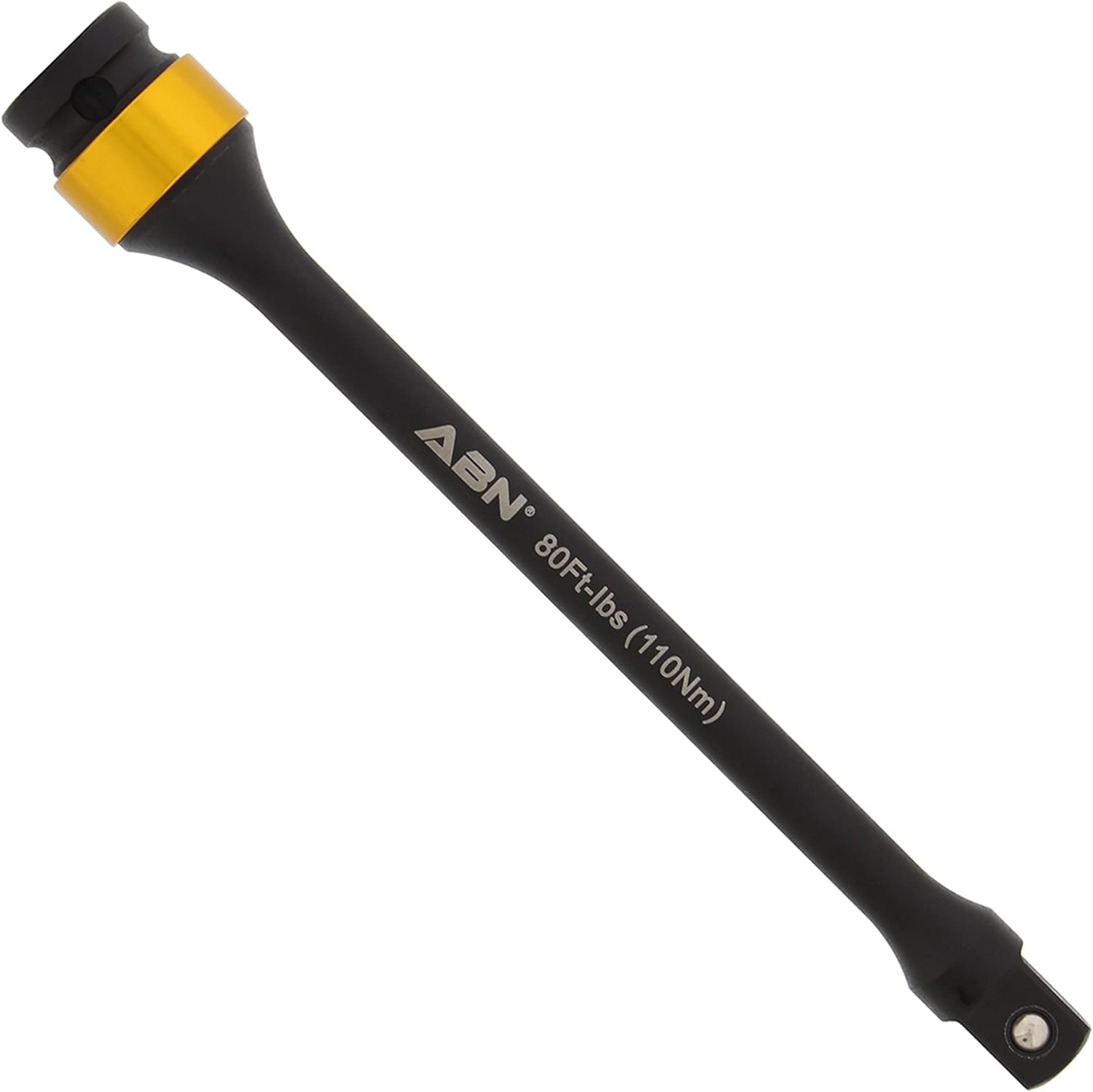 ABN 1/2in Drive 8in Long Torque Socket Extension Bar, 80 ft/lb CRMO