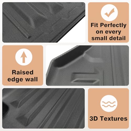 Image of TripleAliners Truck Mat Compatible with 2024-2026 Ford Ranger 5FT Accessories, Truck Bed Mat Heavy Duty Custom Fit All Weather Protection TPE Pickup Liner