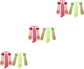 INOOMP 6 pcs cartoon skipping rope jump rope for fitness kids exercise equipment jump rope jump rope weighted wood jump rope kids rope Portable Skipping Ropes Kids Jumping Rope