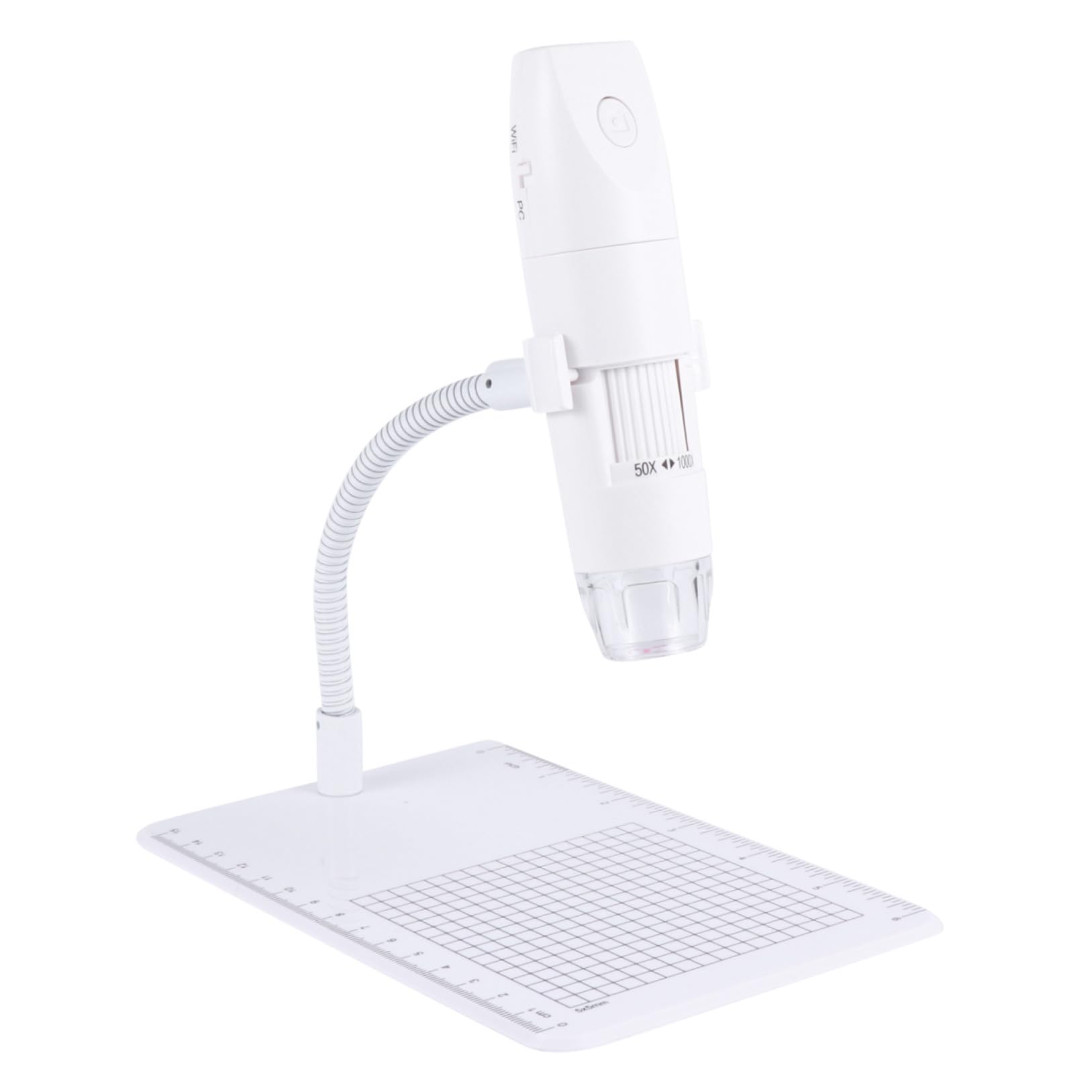 USB Handymikroskop 50-1000 Stück Kunststoff 2.0m 1920x1080p | Weiß, Hochauflösende Bildausgabe, für Antiquitätenporzellan und Biologieunterricht
